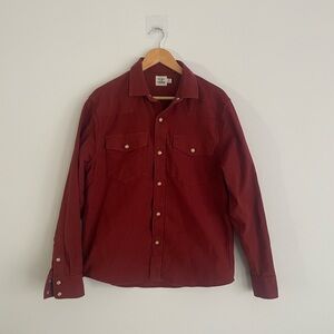 Maroon Snap Button Shirt